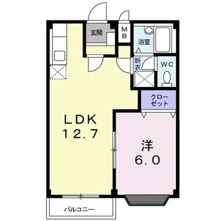 ペアハイツ三鷹B【2階】の間取り