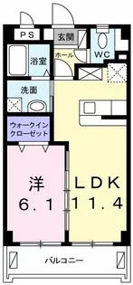 メゾン トワ【205号室】の間取り
