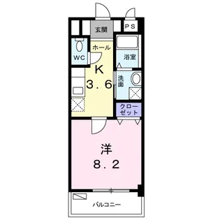 コリーヌ フォレスト【202号室】の間取り