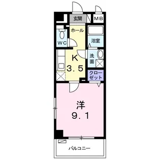 フラン・レアーレ【2階】の間取り