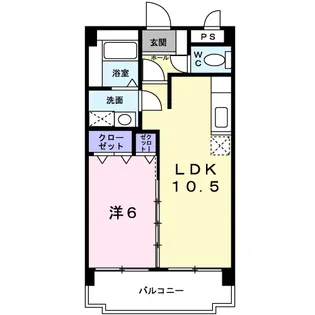 ショコラ ヴァーチュ【602号室】の間取り