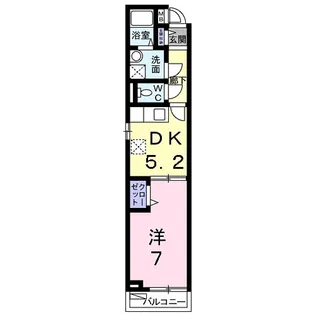 エテルナ オクト【1階】の間取り