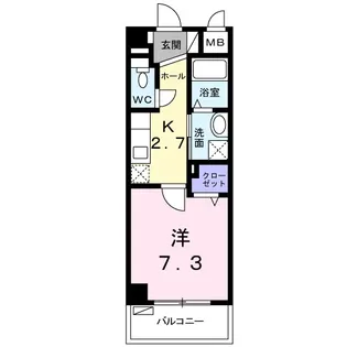 キュービックスター【1階】の間取り