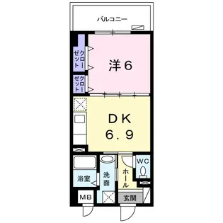 グレイスパグーロ J【2階】の間取り
