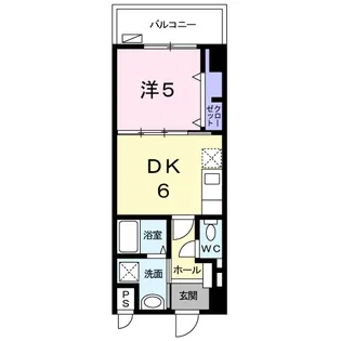 カルム・ヴィラ 長蔵【6階】の間取り