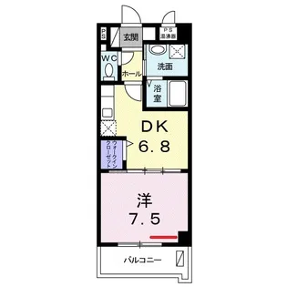 ブローテ城岳【1階】の間取り