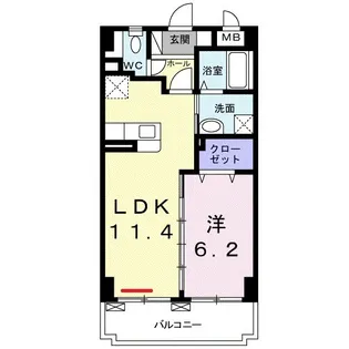 リバーサイドヨネ【1階】の間取り