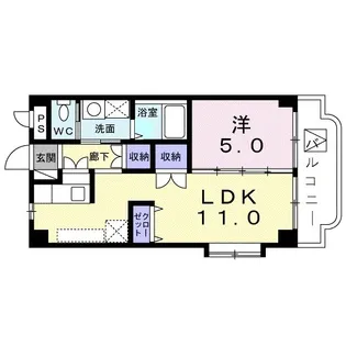 シャトーマーヴェラス【2階】の間取り