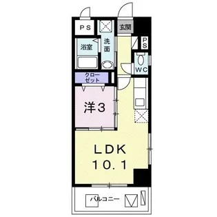 アンドーバーテラス識名【2階】の間取り