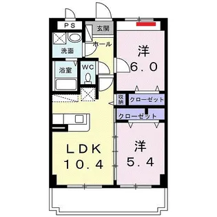 カーサ セレーナ【4階】の間取り