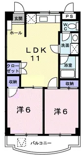 バナナガーデン【3階】の間取り