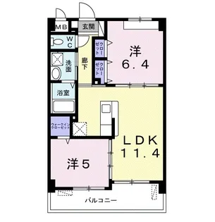 ヴィラ・アリーエ【1階】の間取り