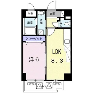 湧田ビル【3階】の間取り