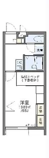 レオパレス首里城下町【1階】の間取り