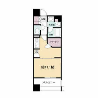 アパートメンツ江坂【4階】の間取り