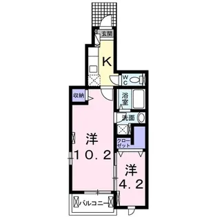 インフィニティ【1階】の間取り
