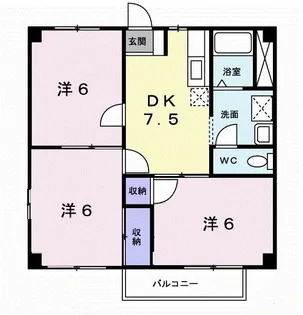メゾン ド リノ【102号室】の間取り