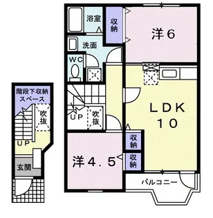 リーバイバー【2階】の間取り