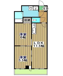 Du四条【6階】の間取り