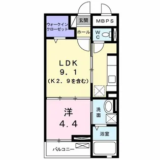 カプリコーン【2階】の間取り
