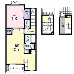 ガーデンブロッサム【3階】の間取り