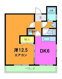 ブレイズ村本【1階】の間取り