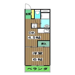 コーポオータ【302号室】の間取り