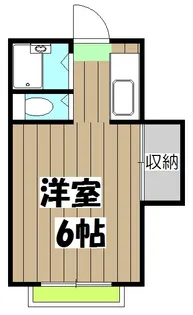 ハイツささや【202号室】の間取り