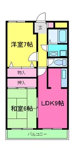 エントリート木村【402号室】の間取り