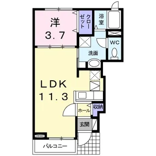エンブレム フェアリー【1階】の間取り