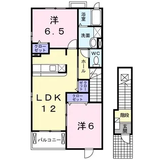 Y・ソナタⅡ【2階】の間取り