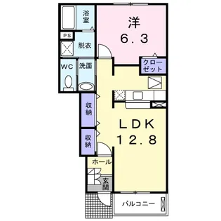 ヴィオラB【1階】の間取り