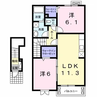 サザンコート【2階】の間取り