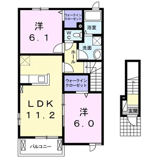 ヴィクトワール・ヴィレッジ【2階】の間取り