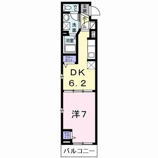 ラフレシール太秦Ⅱ【2階】の間取り