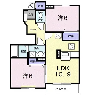 プロムナードⅠ【1階】の間取り