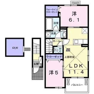 カーサ インノバーレ【2階】の間取り