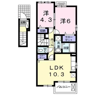 カリーノG【2階】の間取り