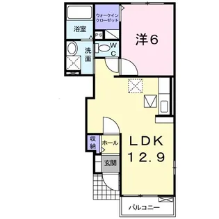 GreenVilla B【1階】の間取り
