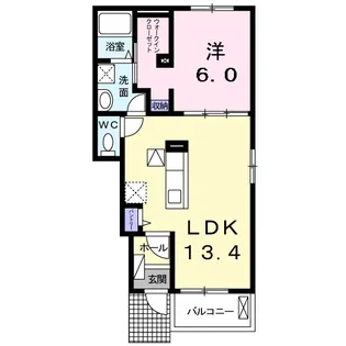 プルメリア【1階】の間取り