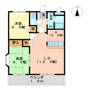 Clear Jade(クレアジェイド)【2階】の間取り