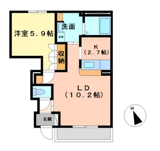 SKY HILL(スカイ ヒル)【1階】の間取り