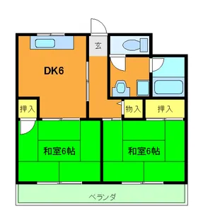 エクレール高辻【4階】の間取り