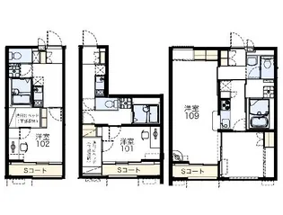 レオパレステルミック【2階】の間取り