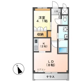 La・Luce(ラ・ルーチェ)【1階】の間取り