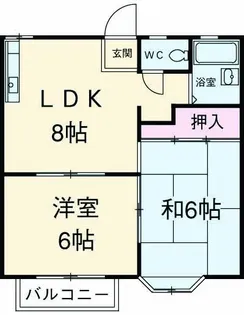 嵐山リバーサイド1【2階】の間取り