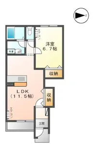 ウイングコート【1階】の間取り