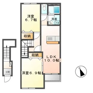 Solana(ソラーナ)【2階】の間取り