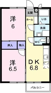 サンライズ2 カモミール館【2階】の間取り
