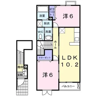 メゾンドリカムⅡ【2階】の間取り